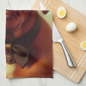 ヴィンテージドグドゥボルドーズ絵を描ス キッチンタオル (四つ折り)