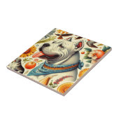 ヴィンテージドゴアルゼンチーノイラストレーション タイル (側面)