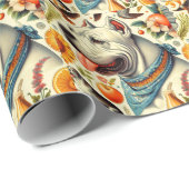 ヴィンテージドゴアルゼンチーノイラストレーション ラッピングペーパー (ロールコーナー)