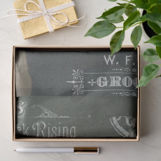 ヴィンテージドッグとエフエマデクページティッシュペーパー 薄葉紙 (ギフト)