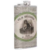 ヴィンテージドッグイラストレーションシガーラベル フラスク (右)