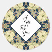 ヴィンテージドッグウッドフローラシール ラウンドシール (正面)