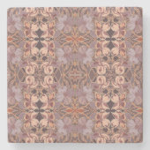 ヴィンテージドッグウッドフローラストーンコースター ストーンコースター (正面)