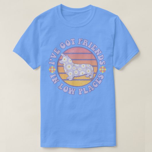 ヴィンテージドッグコーギママ得ロープレイスの友人を生む Tシャツ (デザイン正面)