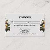 ヴィンテージドッグシッタートリマーペットケアアポイントメント 名刺 (裏面)