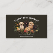 ヴィンテージドッグシッタートリマーペットケアアポイントメント 名刺 (正面)