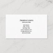 ヴィンテージドッグシッター、ペットトリマー、獣医 名刺 (裏面)