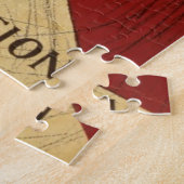 ヴィンテージドッグショーイラストレーションアートオールドアンティーク ジグソーパズル (側面)