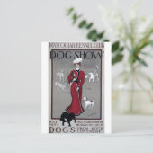 ヴィンテージドッグショーマスクタケネルクラブはがき ポストカード (スタンド正面)