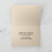 ヴィンテージドッグズダックスシャンドメリークリスマス シーズンカード (内部)