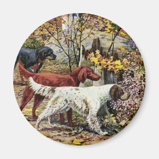 ヴィンテージドッグセッタートリオ マグネット