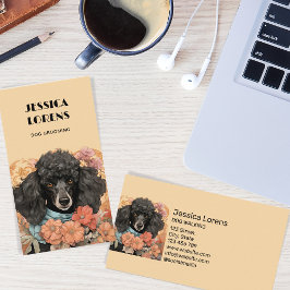 ヴィンテージドッグトリマー、ペットトリマー、グルーミング、プードル 名刺