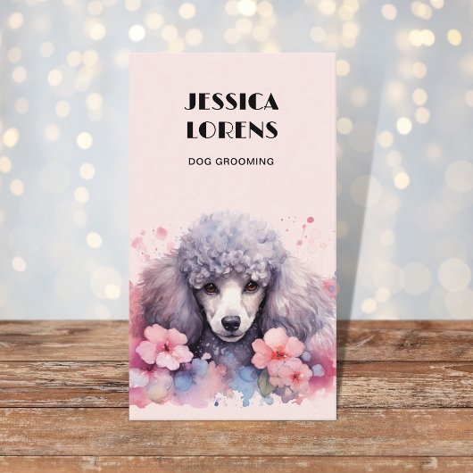 ヴィンテージドッグトリマー、ペットトリマー、グルーミング、プードル 名刺