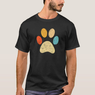 ヴィンテージドッグパピーポープリントドッグ Tシャツ