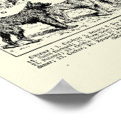 ヴィンテージドッグブリーズイラストバイアドルフミロ ポスター (角)