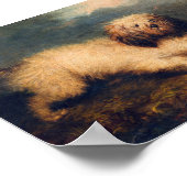 ヴィンテージドッグプリントCavapoo Instant Download ポスター (角)