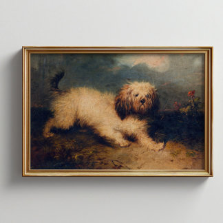 ヴィンテージドッグプリントCavapoo Instant Download ポスター