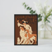 ヴィンテージドッグ恋人ハッピーバースデー ポストカード (スタンド正面)