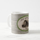 ヴィンテージドッグ葉巻ラベル コーヒーマグカップ (正面左)