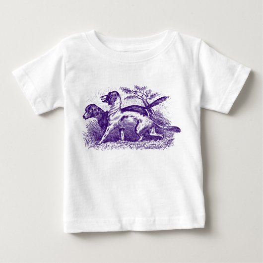 ヴィンテージドッグ ベビーTシャツ (正面)