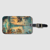 ヴィンテージドバイ統一されたアラブ首長国連邦ブルジュハリファ ラゲッジタグ (正面横)