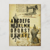 ヴィンテージドフランスのレス型枠裁縫機はがき ポストカード (正面)