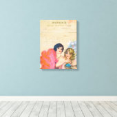 ヴィンテージドフランスフークエレデエレガントィース キャンバスプリント (インサイチュ (ウッドフロア))