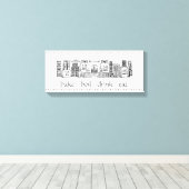 ヴィンテージドライグッズのキャンバスアート キャンバスプリント (インサイチュ (ウッドフロア))