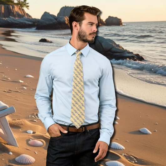 ヴィンテージドラウィーグロブスターパターン ネクタイ