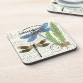 ヴィンテージドラグオンリーフランスのズ&ドキュメントコースターセット コースター (左側)