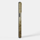 ヴィンテージドラゴンシルエットエンブレムパーソナライズされた iPhoneケース (右側面)