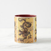 ヴィンテージドラゴンタペストリーセラミックマグカップ マグカップ (中央)