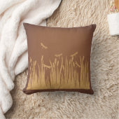 ヴィンテージドラゴンフライアートクラシックアンティークアートワーク クッション (ブランケット)