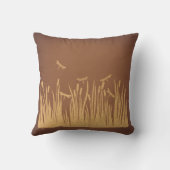 ヴィンテージドラゴンフライアートクラシックアンティークアートワーク クッション (裏面)