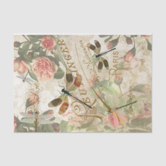 ヴィンテージドラゴンフライエフエメラデクページティッシュペーパー 薄葉紙