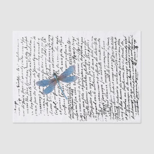 ヴィンテージドラゴンフライ文字の切り離し 薄葉紙 (正面)