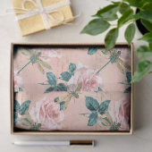 ヴィンテージドラゴンフライ系デザイン1ティッシュペーパー 薄葉紙 (ギフト)