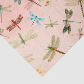 ヴィンテージドラゴンフライ系デザイン3ティッシュペーパー 薄葉紙 (詳細)