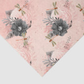 ヴィンテージドラゴンフライ系デザイン4ティッシュペーパー 薄葉紙 (詳細)