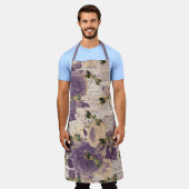 ヴィンテージドラゴンフライ系デザイン6 エプロン (着用した状態)