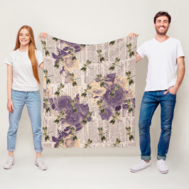 ヴィンテージドラゴンフライ系デザイン6 フリースブランケット