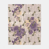 ヴィンテージドラゴンフライ系デザイン6 フリースブランケット (正面)