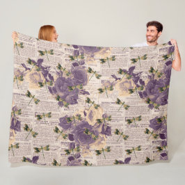 ヴィンテージドラゴンフライ系デザイン6 フリースブランケット