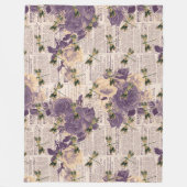 ヴィンテージドラゴンフライ系デザイン6 フリースブランケット (正面)