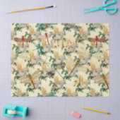 ヴィンテージドラゴンフライ系デザイン7 薄葉紙 (クラフト)