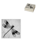 ヴィンテージドラゴンフライNo.2草の水彩画 ラバースタンプ (押印)