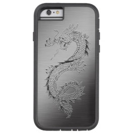 ヴィンテージドラゴンブラッシュメタルルック iPhone 13ケース