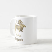 ヴィンテージドラゴン中世グリフィンゴシックファンタジーアート コーヒーマグカップ (正面左)