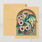 ヴィンテージドラゴン ポストカード (正面/裏面)