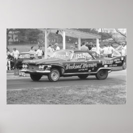 ヴィンテージドラッグレース – 1960プリマスフューリー ポスター